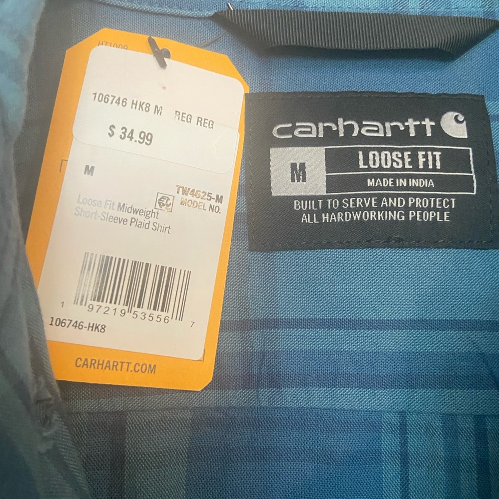 NWT Carhartt Men's plaid shirt - Picture 3 of 6